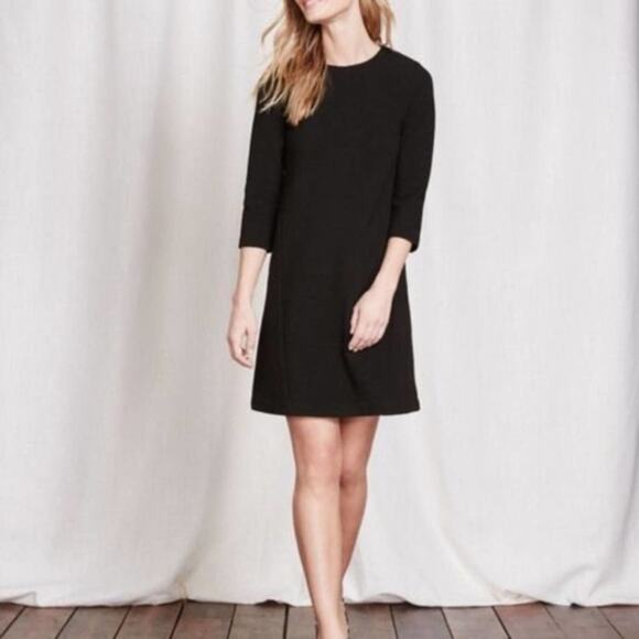 BODEN Ottoman A Line Dress Black {HH41} - Picture 2 of 7